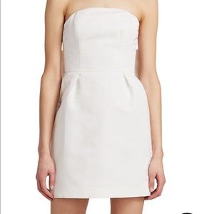 Alexia Maria Silk Faille Bow Back Mini White Size 2